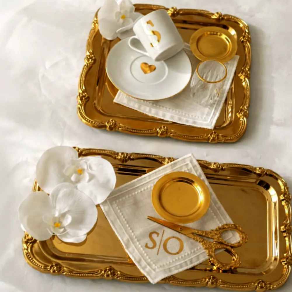 Söz nişan tepsi set gold