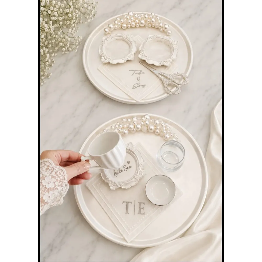 Taş Tepsi Set